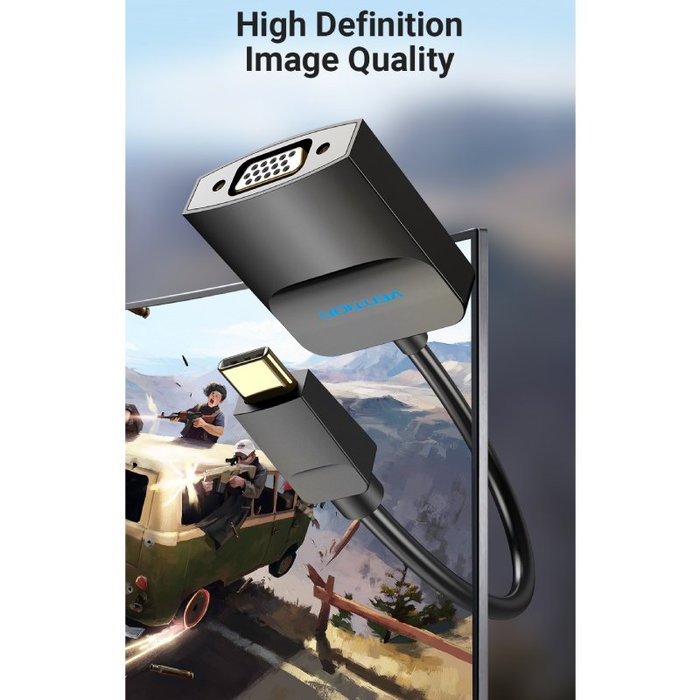Vention Adaptador USB Tipo-C macho a VGA hembra TDDBB Vention Adaptador USB Tipo-C macho a VGA hembra TDDBB